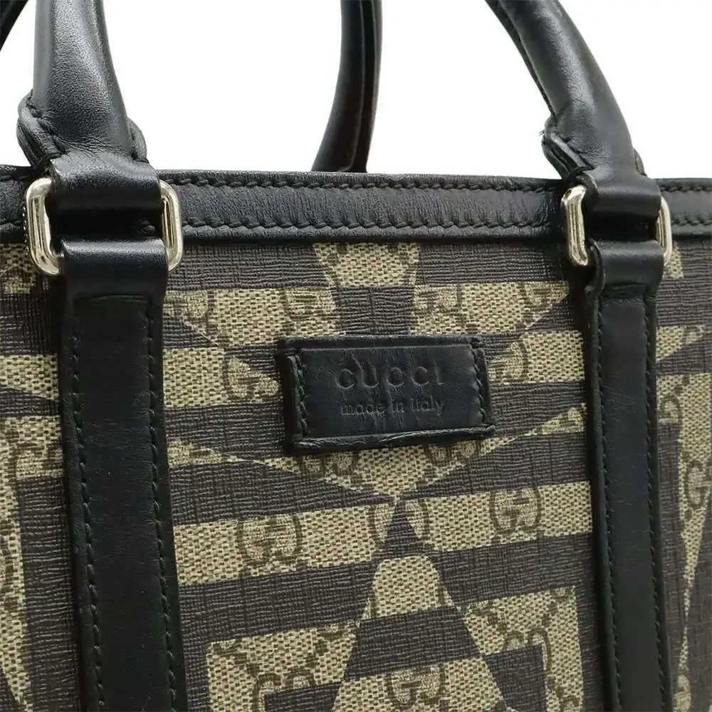 GUCCI Black Leather Shoulder Bag